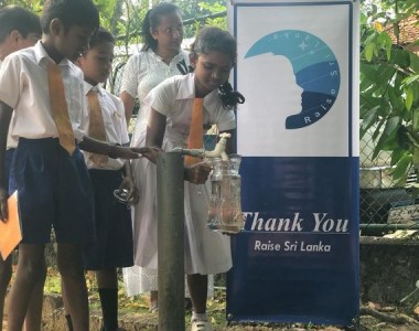 Water tank establishment for Siwurumulla Primary School