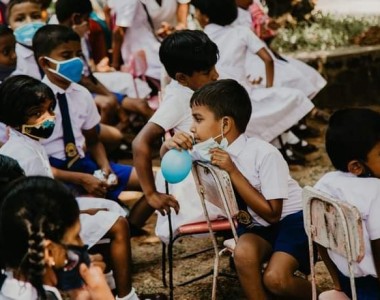 Rural school in Walihelathanna gets school books and cupboards