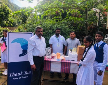 Laboratory Equipment Donation to Kg/Dehi/Abhayaraja Maha Vidyalay